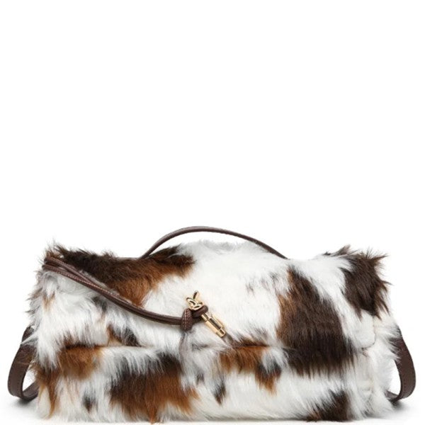 Monae Faux Fur Clutch/Crossbody