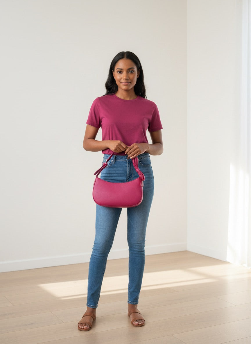 Michelle Bow Shoulder Handbag