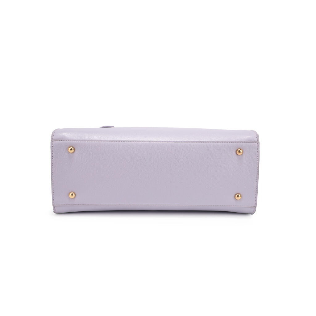 Lavender Satchel with Wallet