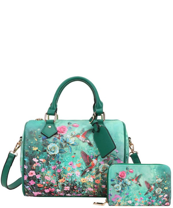 Hummingbird Boston Satchel & Wallet