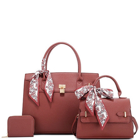 Clarissa Satchel with Complimentary Handbag & Wallet