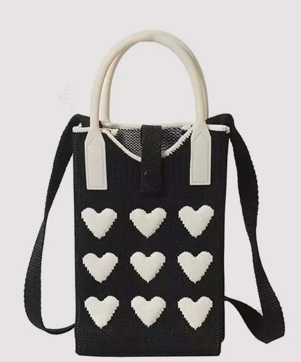 Knit Crossbody Phone Bag