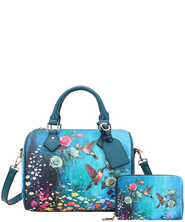 Hummingbird Boston Satchel & Wallet