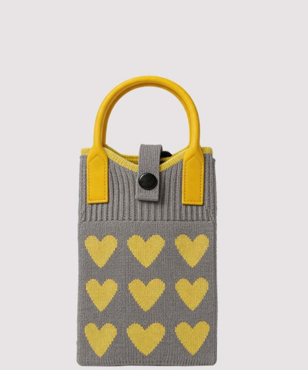 Knit Crossbody Phone Bag