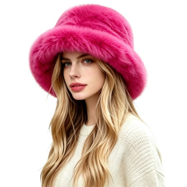 Faux Fur Bucket Hat