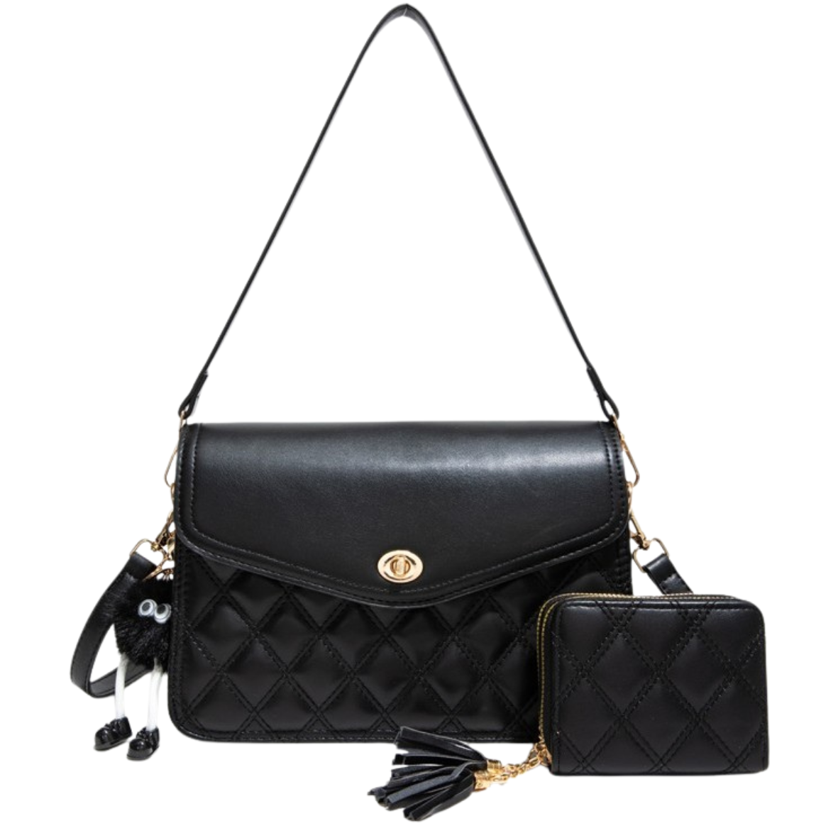 Quilted Handbag with Complimentary Wallet