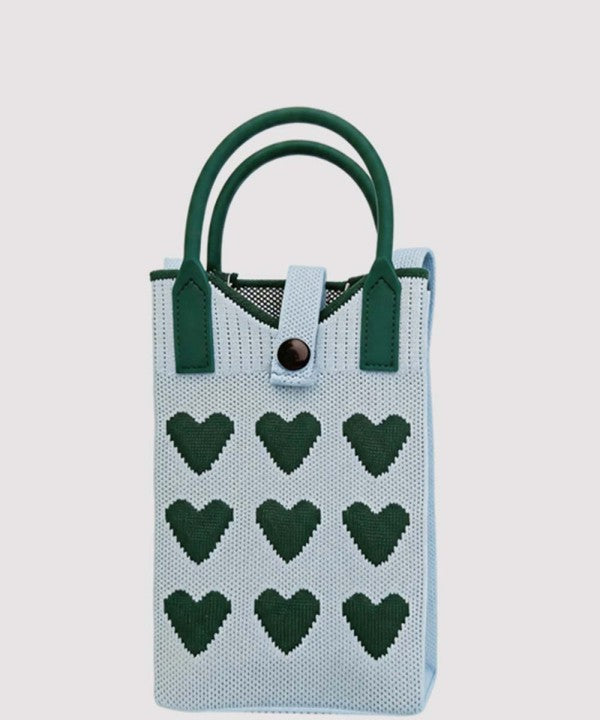 Knit Crossbody Phone Bag