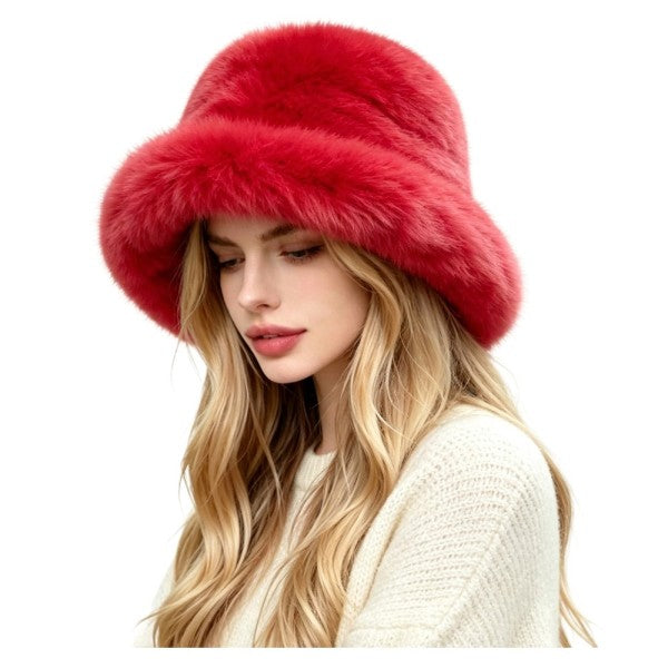 Faux Fur Bucket Hat