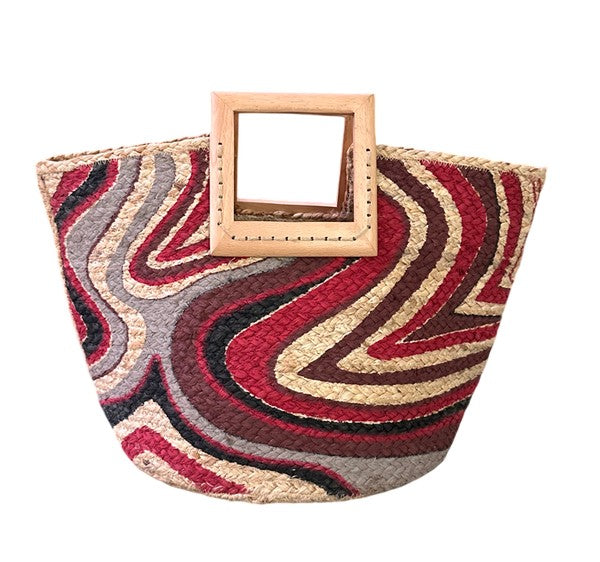 Natural Jute Tote Handbag