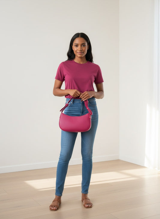 Michelle Bow Shoulder Handbag