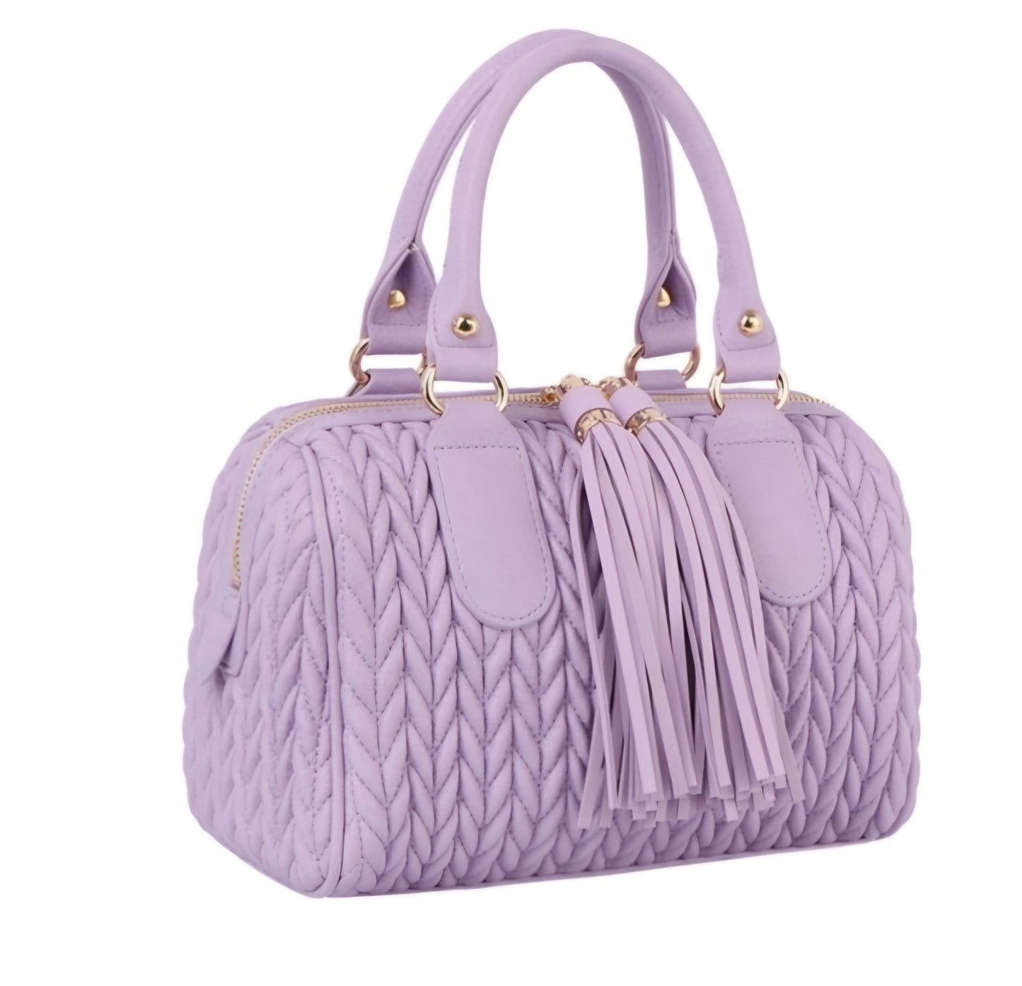 Cotton Candy Tassel Boston Bag