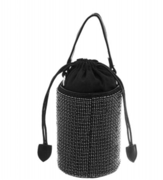 Rhinestone Bucket Shape Handbag