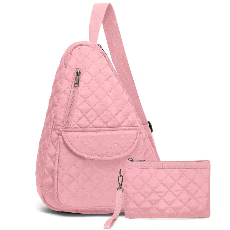 Nylon Sling Bag with Wallet/Wristlet