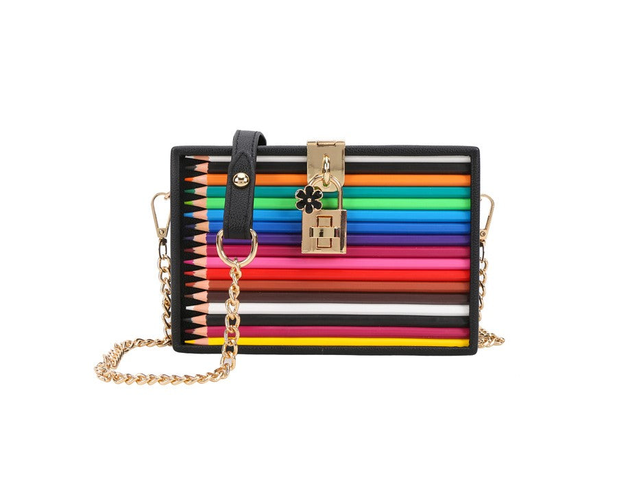 Rainbow Pencil Handbag