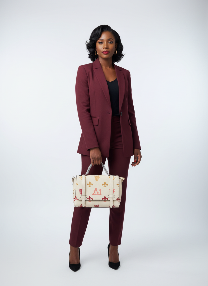 Monogram Envelope Satchel with Matching wallet