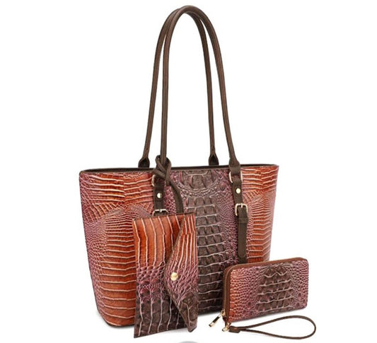 Ombre 3-Piece Tote Set