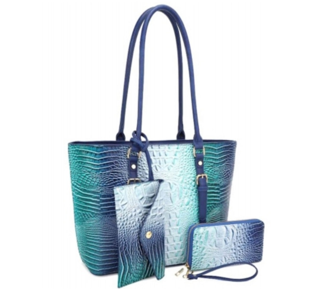 Ombre 3-Piece Tote Set