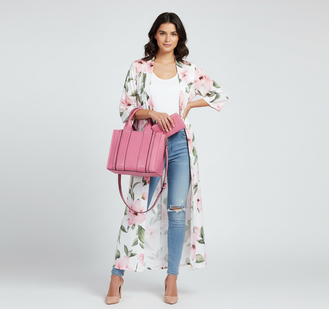 NY Tote Handbag with Wallet