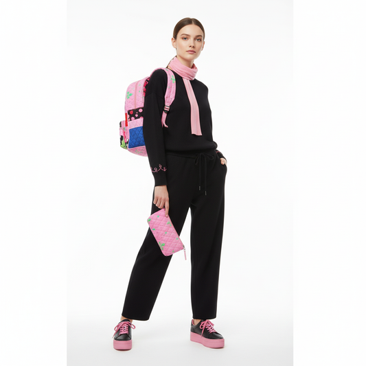 Quilted Chevron Backpack