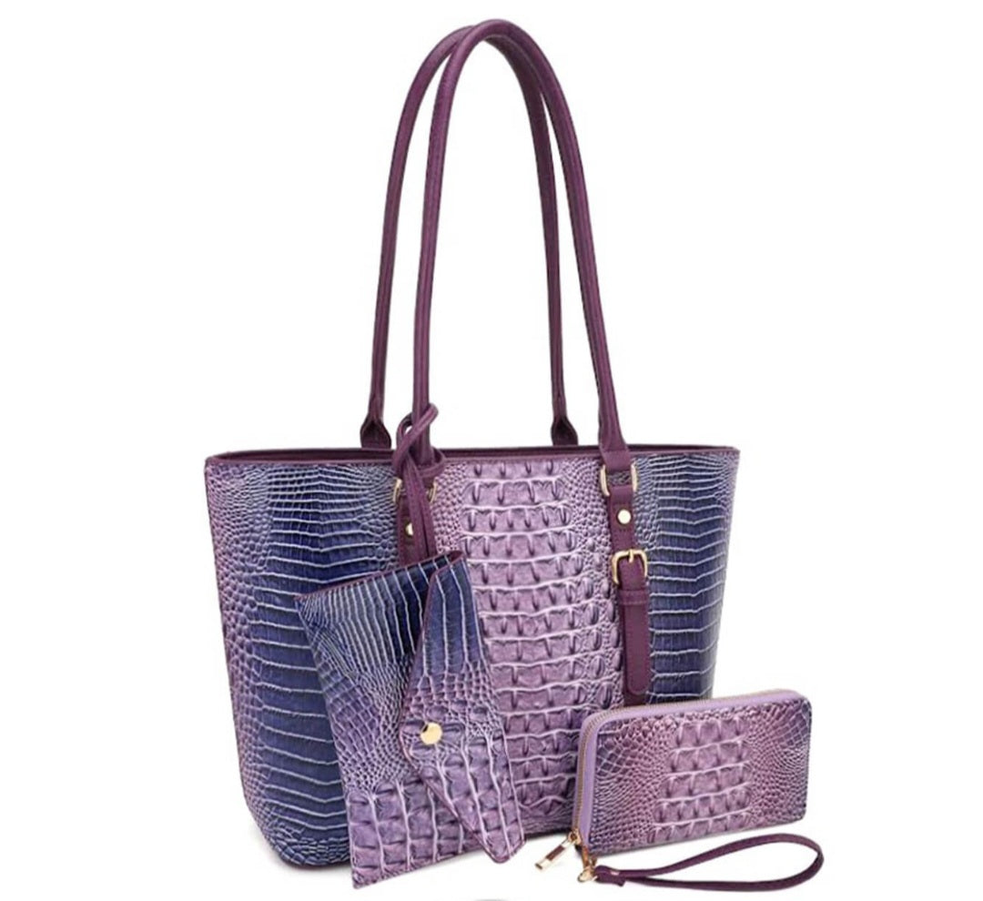 Ombre 3-Piece Tote Set