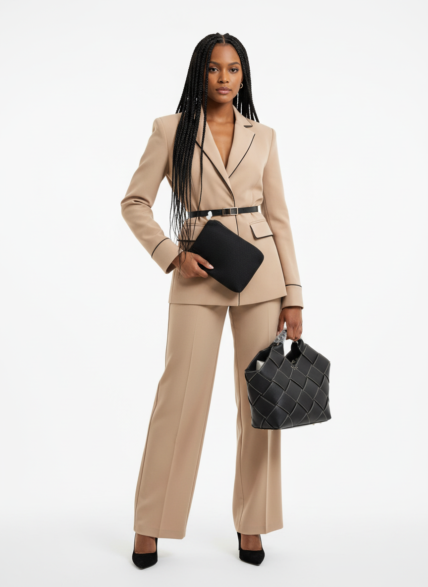 Weaved Handbag 2-in-1